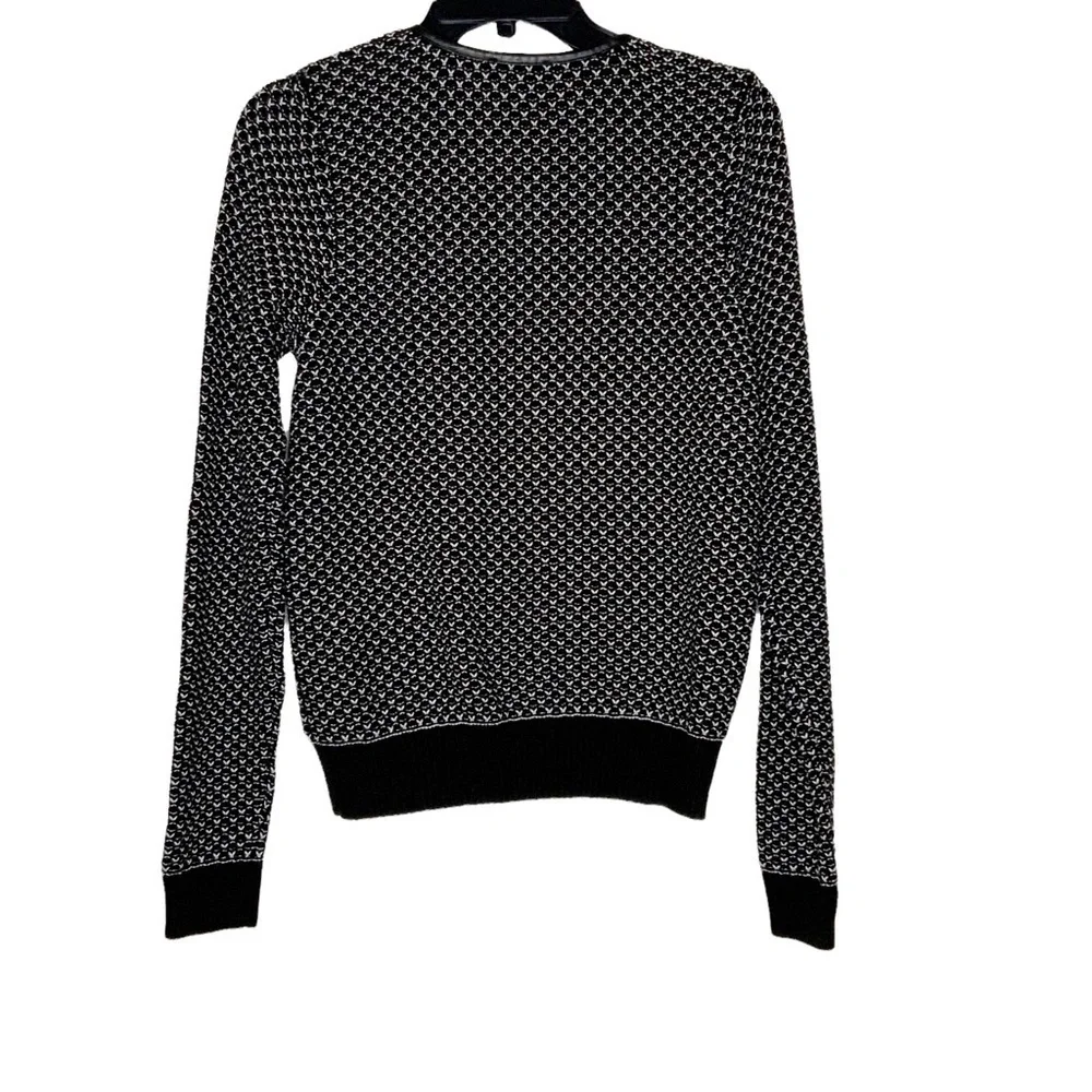 𝅺THE Limited black sweater jacket with faux leather details. Size S - Picture 5 of 7